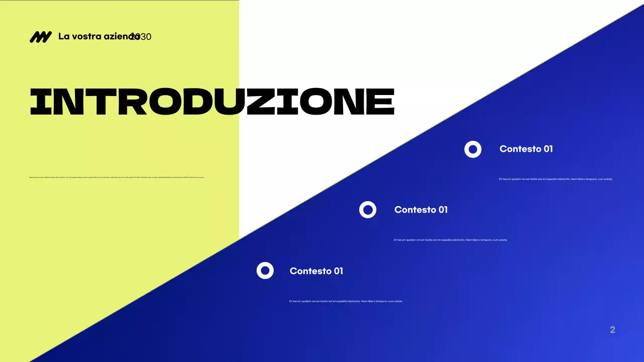 Presentazione dell'agenzia Blue Modern