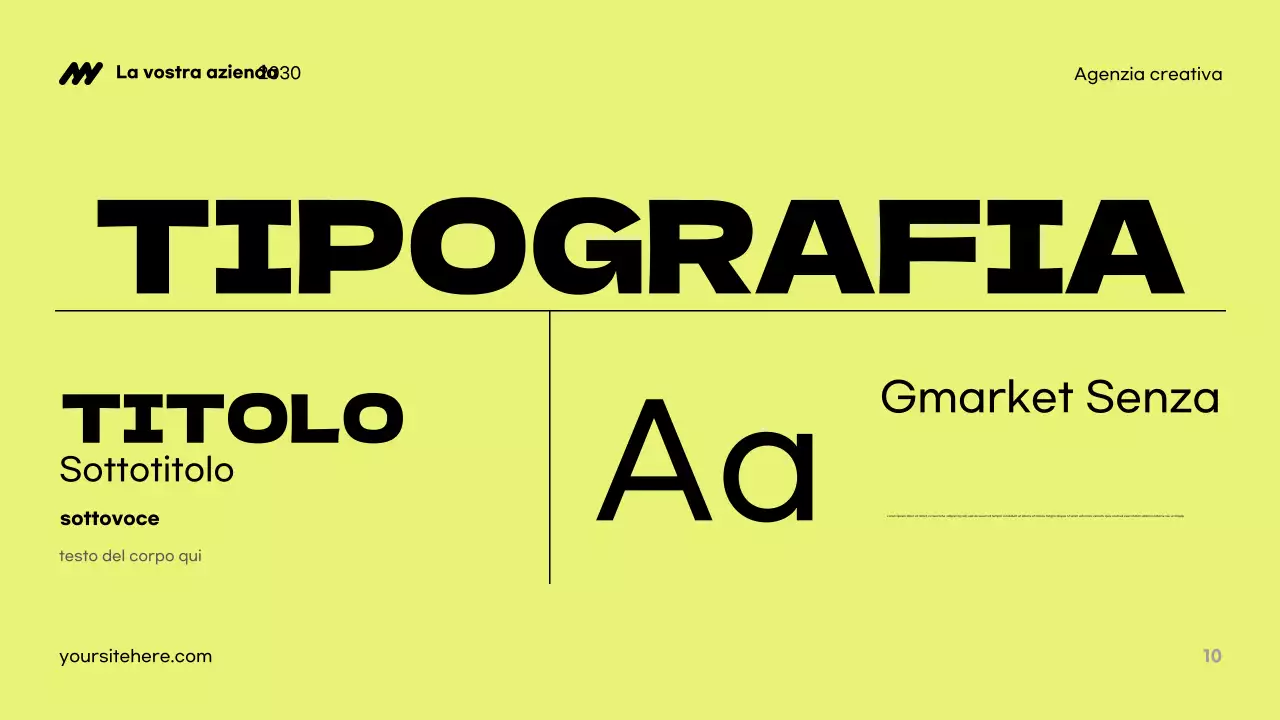 Presentazione dell'agenzia Blue Modern