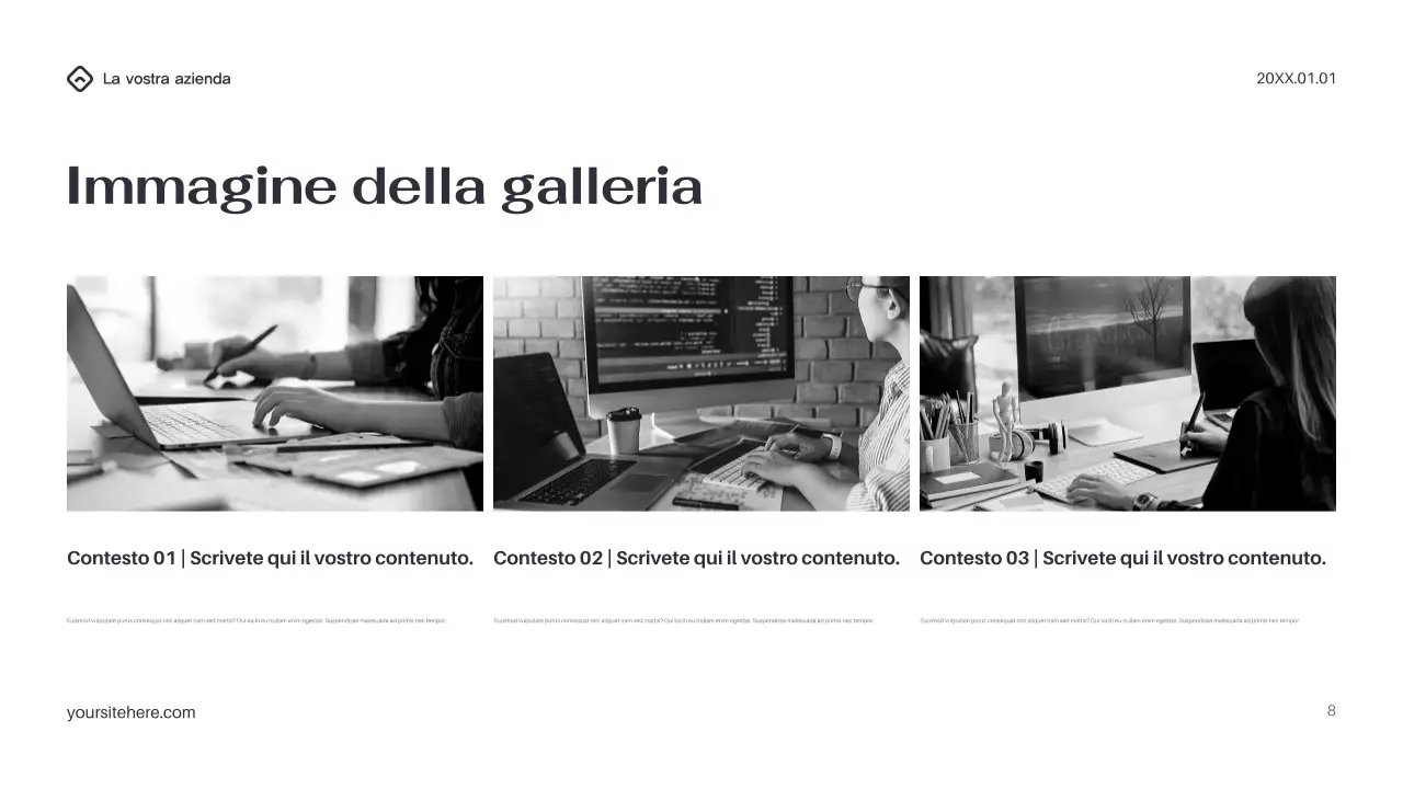 Presentazione IT moderna nera