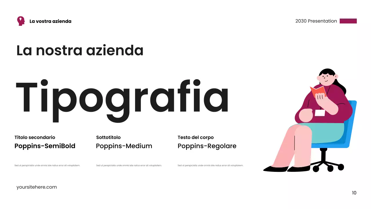 Biglietto da visita moderno rosa