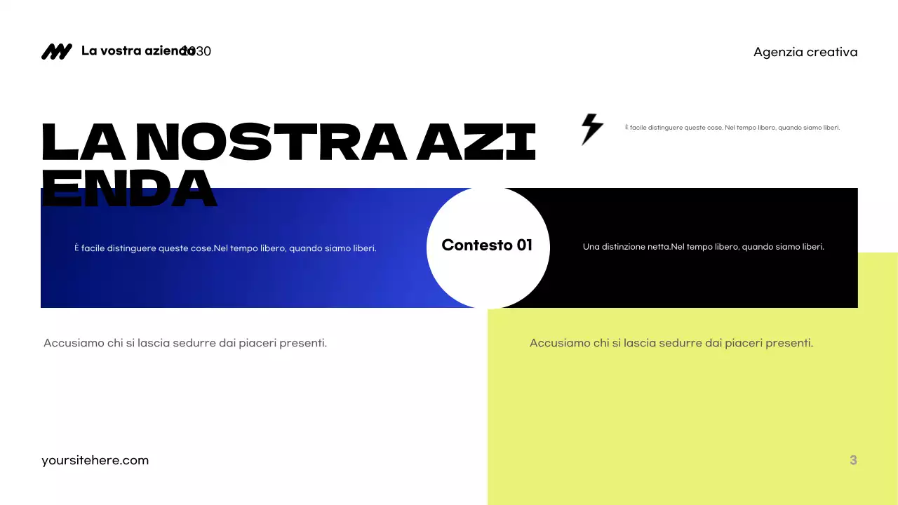 Presentazione dell'agenzia Blue Modern