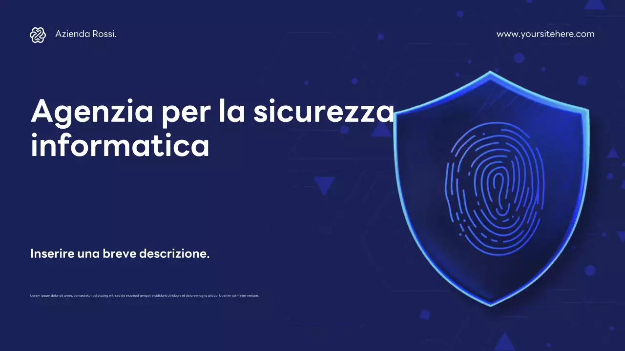 Promozione Blue Modern Cybersecurity