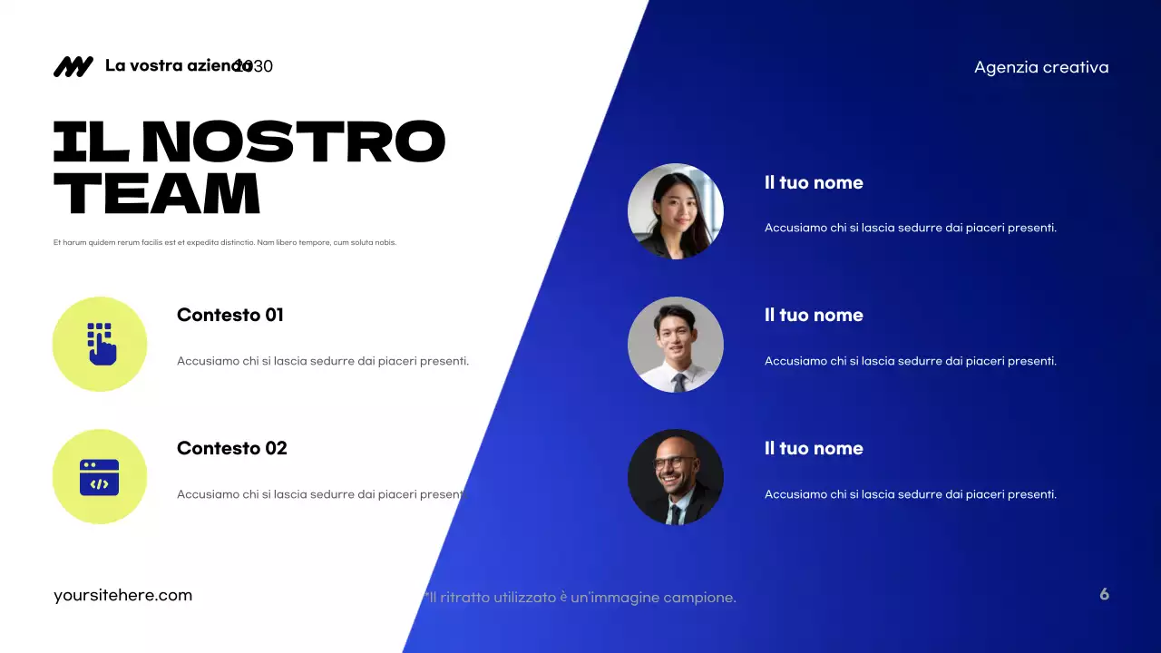 Presentazione dell'agenzia Blue Modern