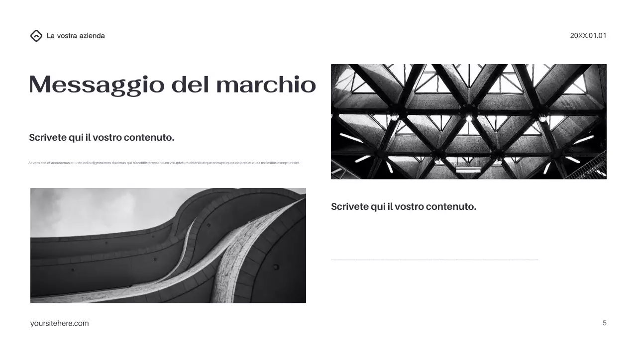 Presentazione IT moderna nera