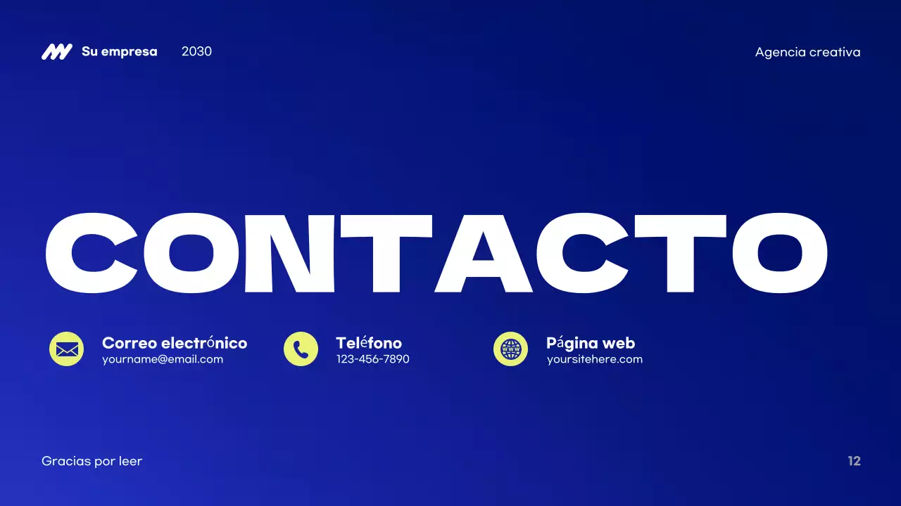 Presentación de la agencia Blue Modern