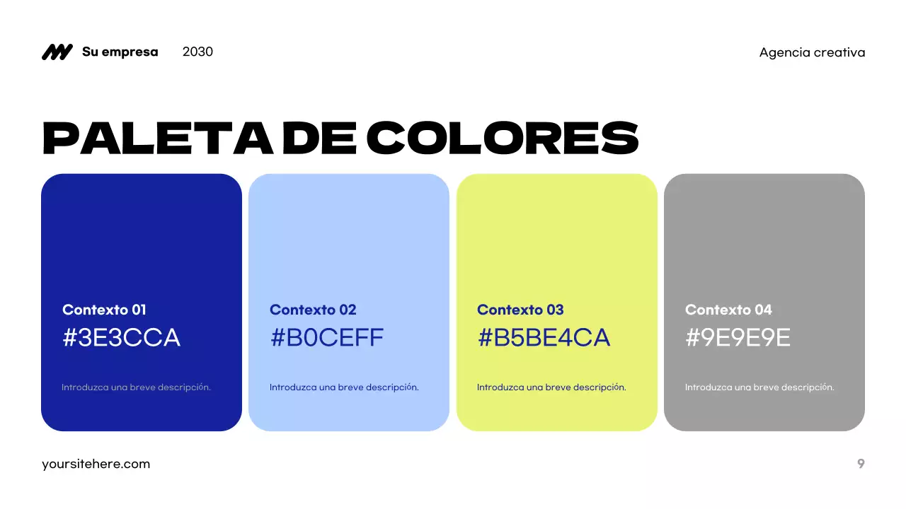 Presentación de la agencia Blue Modern