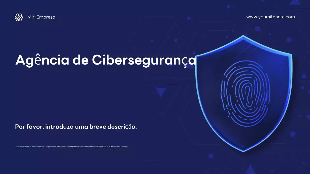 Promoção Blue Modern Cybersecurity