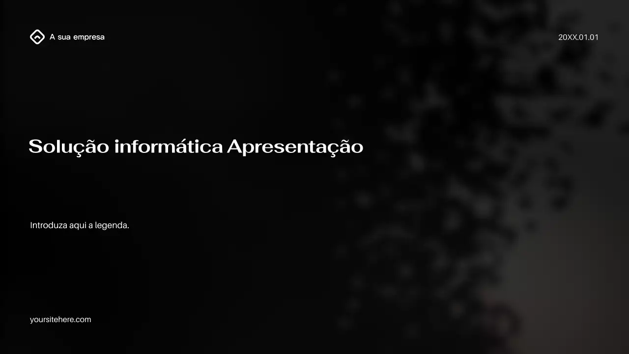 Apresentação de TI Moderna Preta