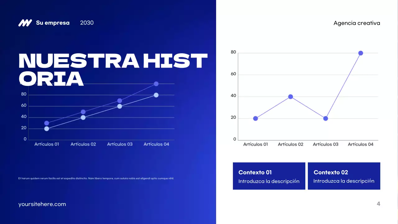 Presentación de la agencia Blue Modern