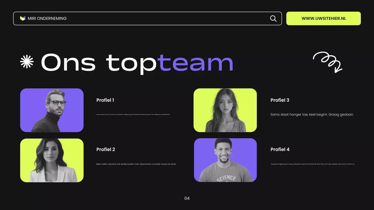 zwart paars en groen moderne digitale marketingpresentatie