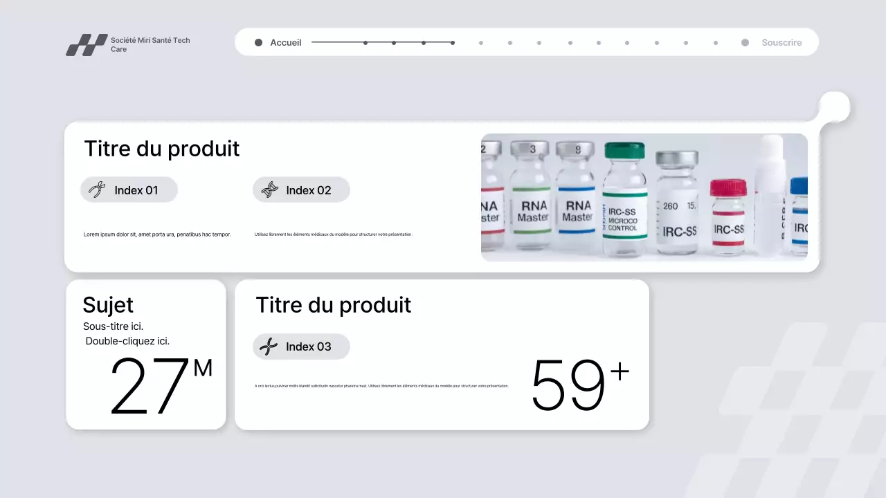 Présentation de la promotion de la technologie de santé moderne grise