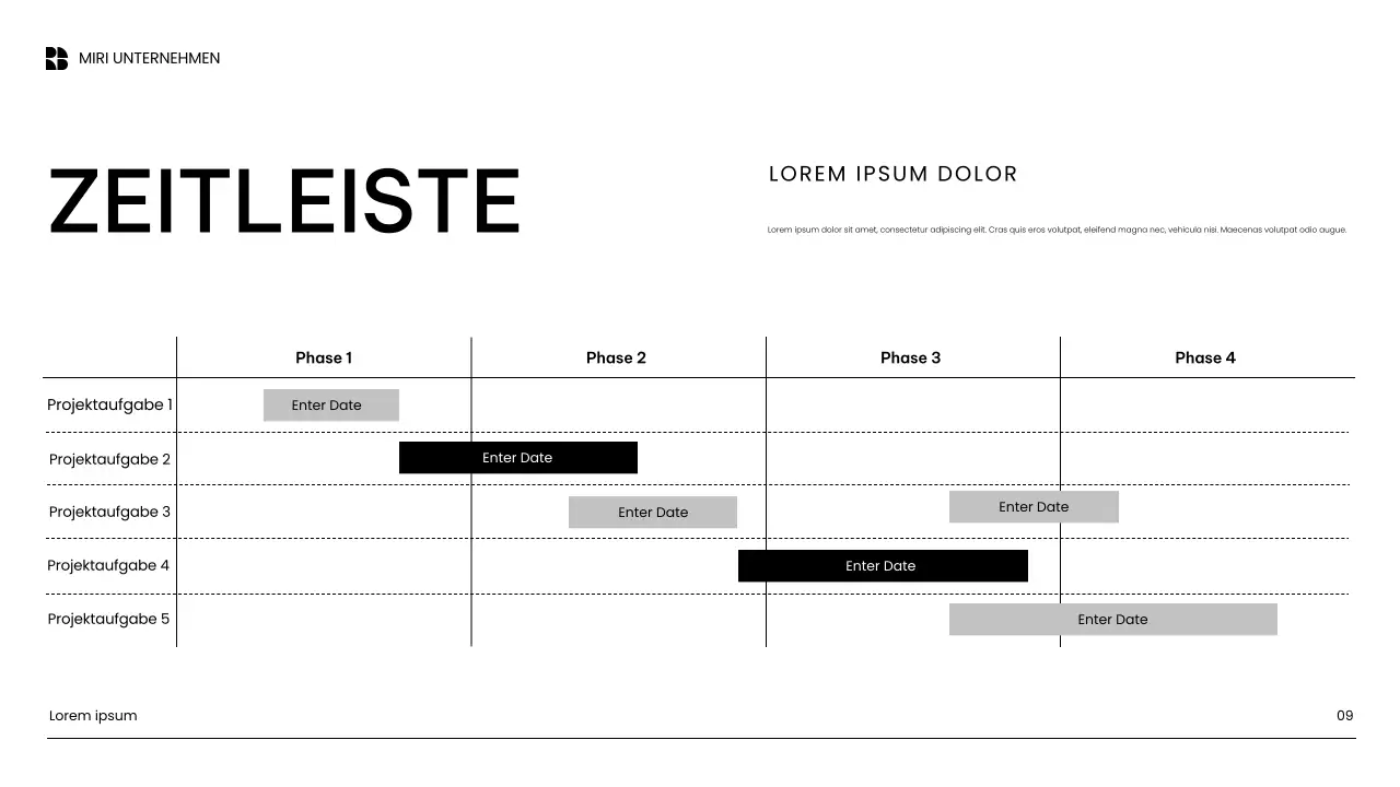 weiße moderne Content-Marketing-Präsentation