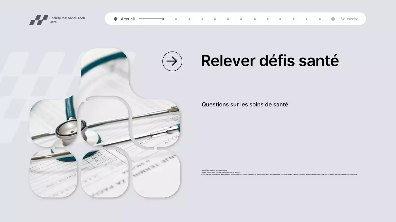Présentation de la promotion de la technologie de santé moderne grise