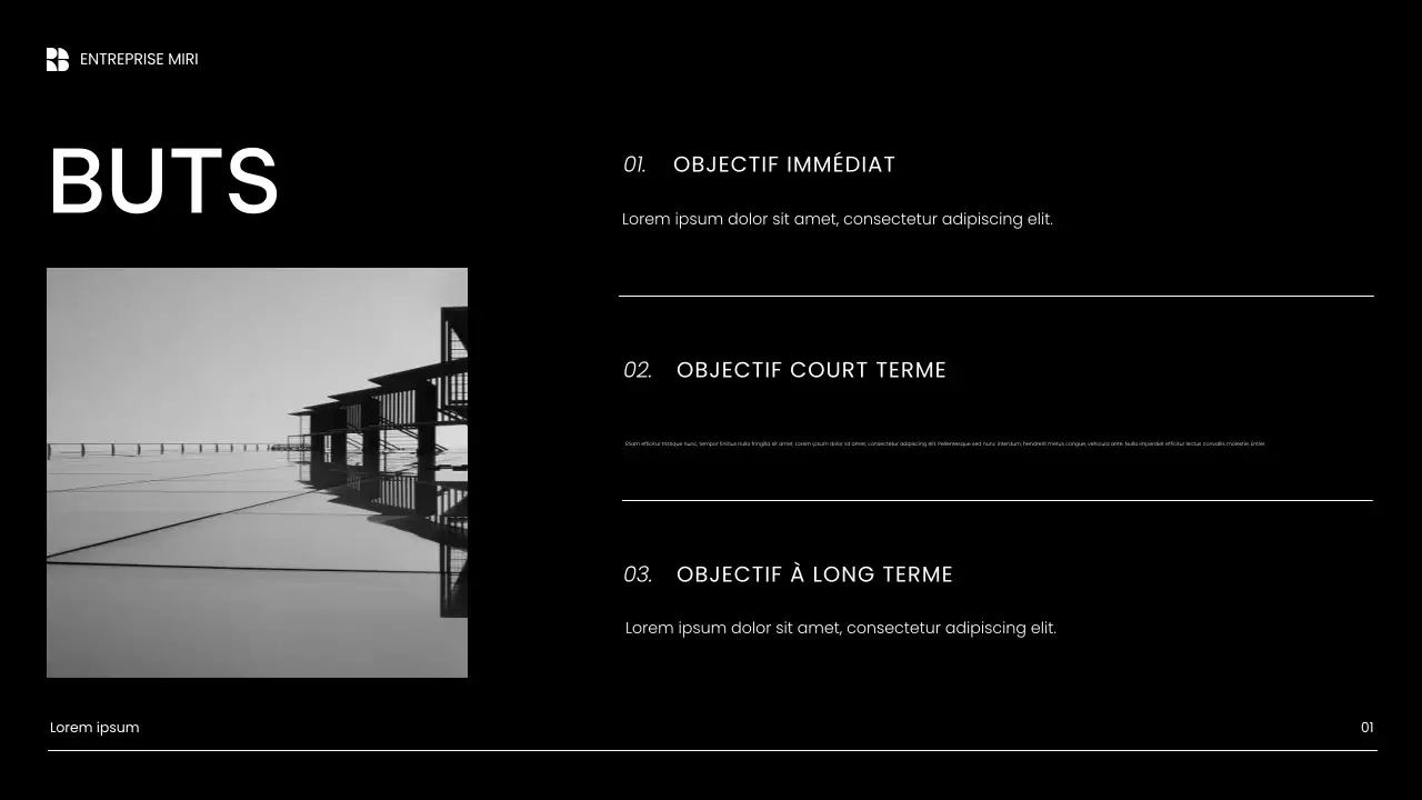 présentation de marketing de contenu blanc moderne