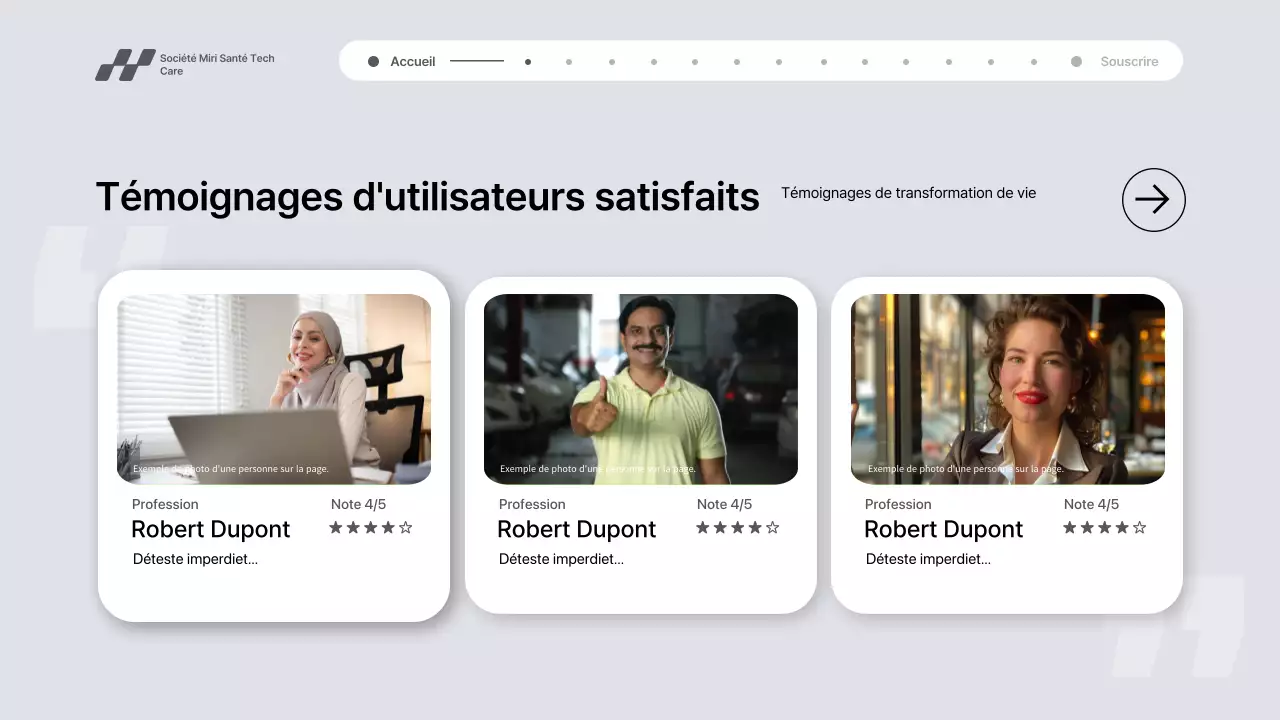 Présentation de la promotion de la technologie de santé moderne grise