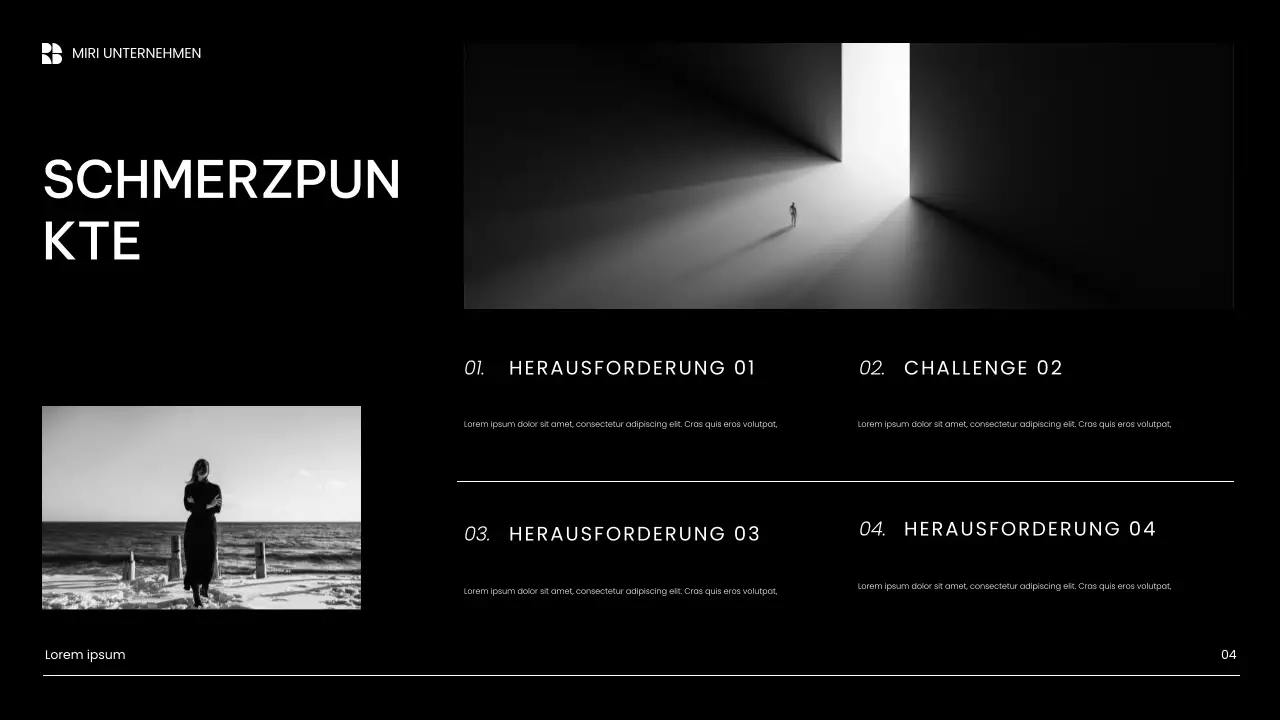 weiße moderne Content-Marketing-Präsentation