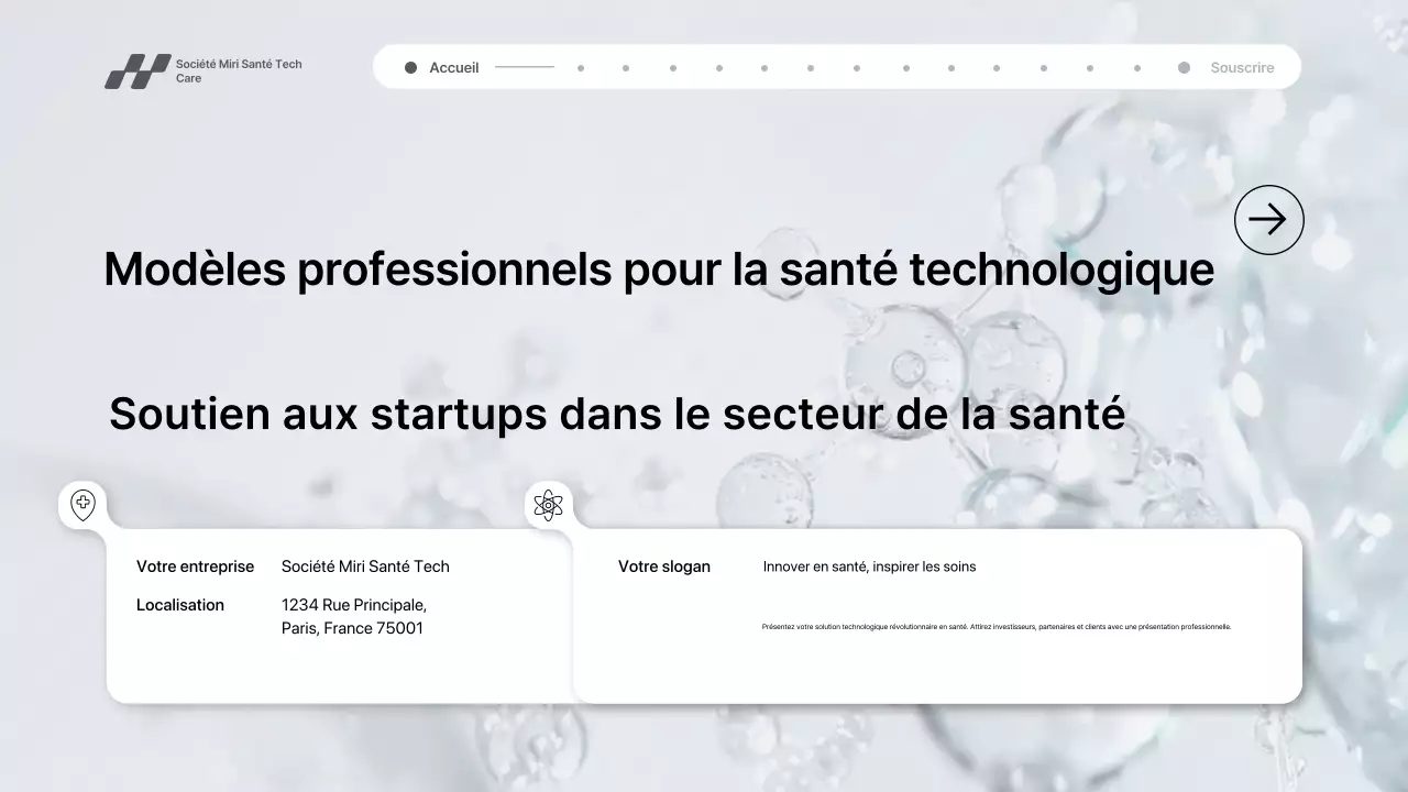 Présentation de la promotion de la technologie de santé moderne grise