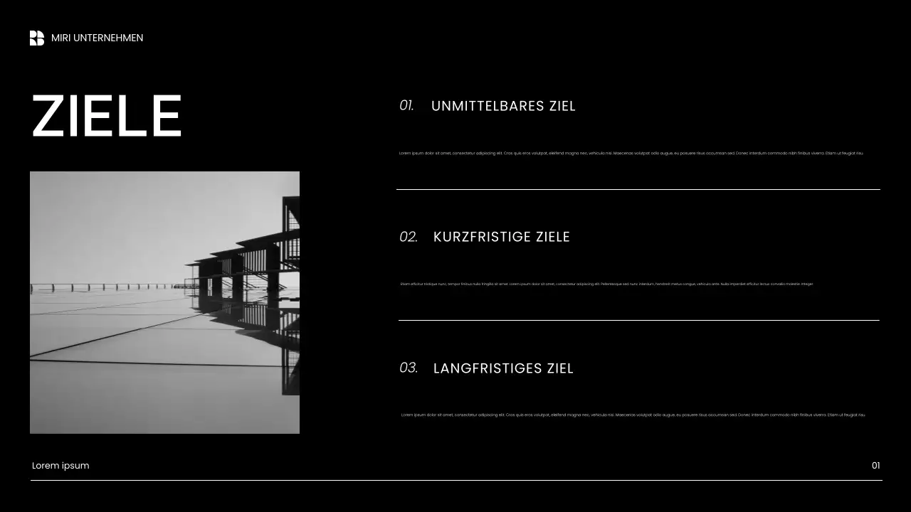 weiße moderne Content-Marketing-Präsentation