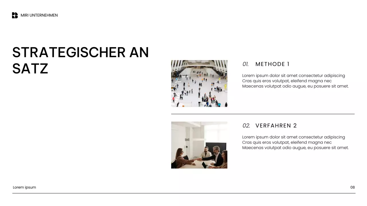 weiße moderne Content-Marketing-Präsentation