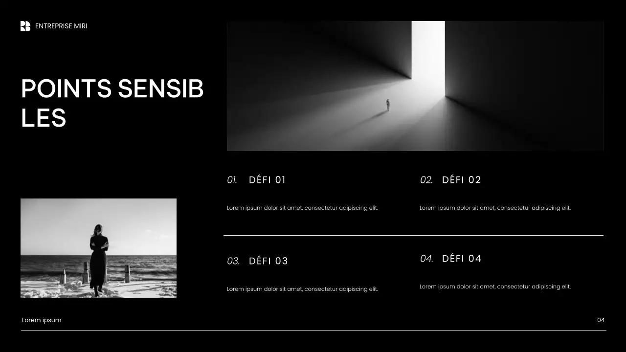 présentation de marketing de contenu blanc moderne