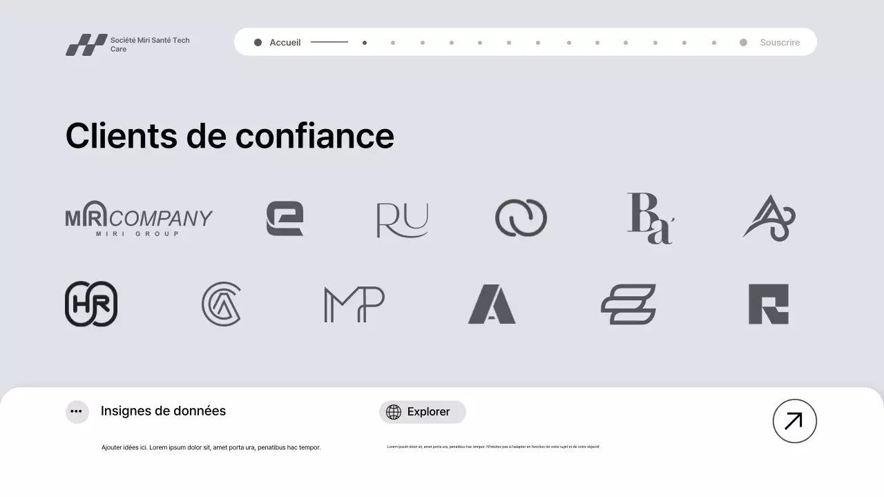 Présentation de la promotion de la technologie de santé moderne grise