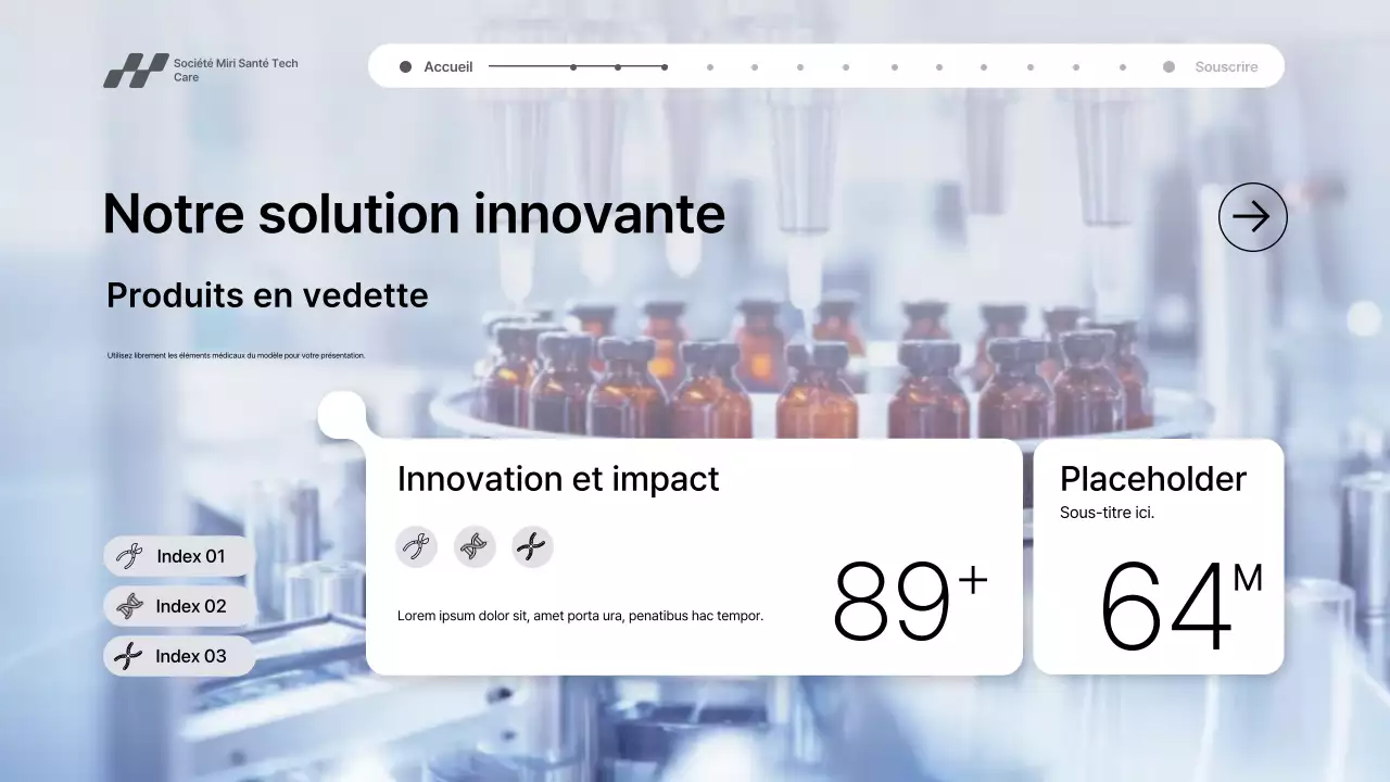Présentation de la promotion de la technologie de santé moderne grise