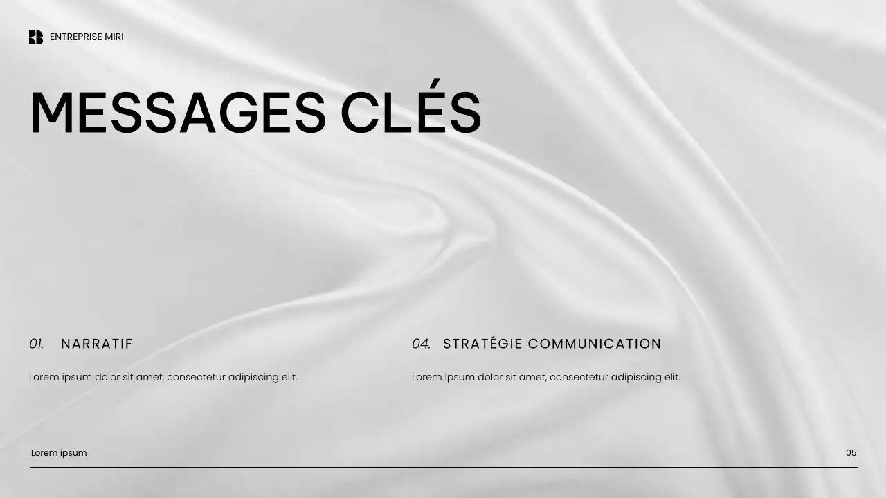 présentation de marketing de contenu blanc moderne