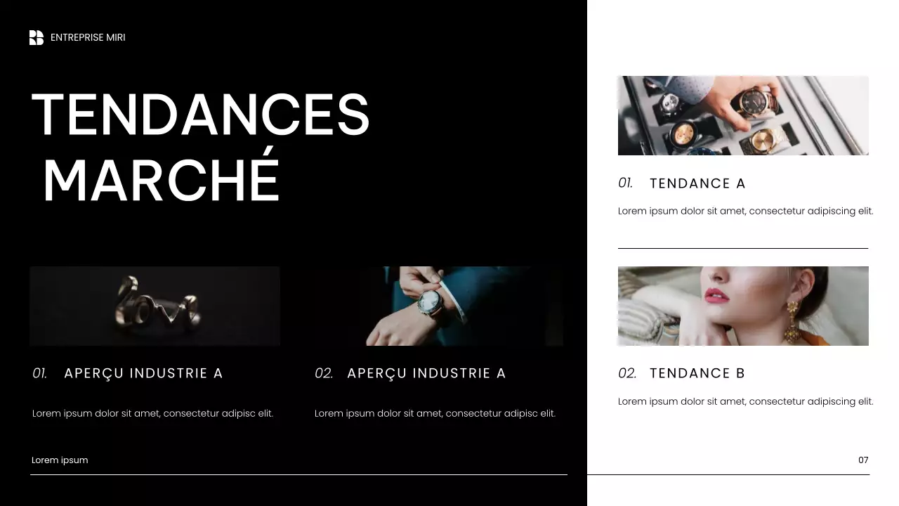 présentation de marketing de contenu blanc moderne