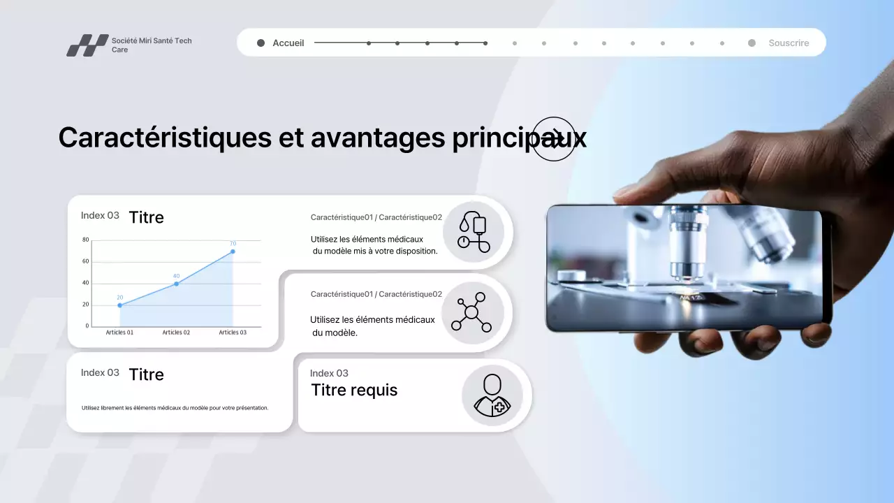 Présentation de la promotion de la technologie de santé moderne grise