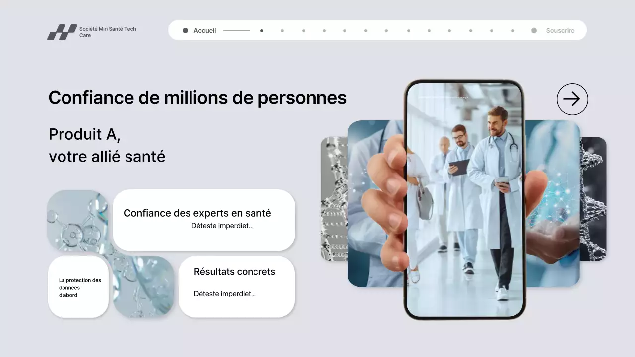 Présentation de la promotion de la technologie de santé moderne grise