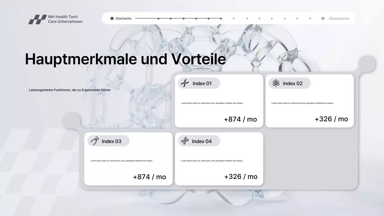 Graue moderne Gesundheitstechnologie-Werbung Präsentation