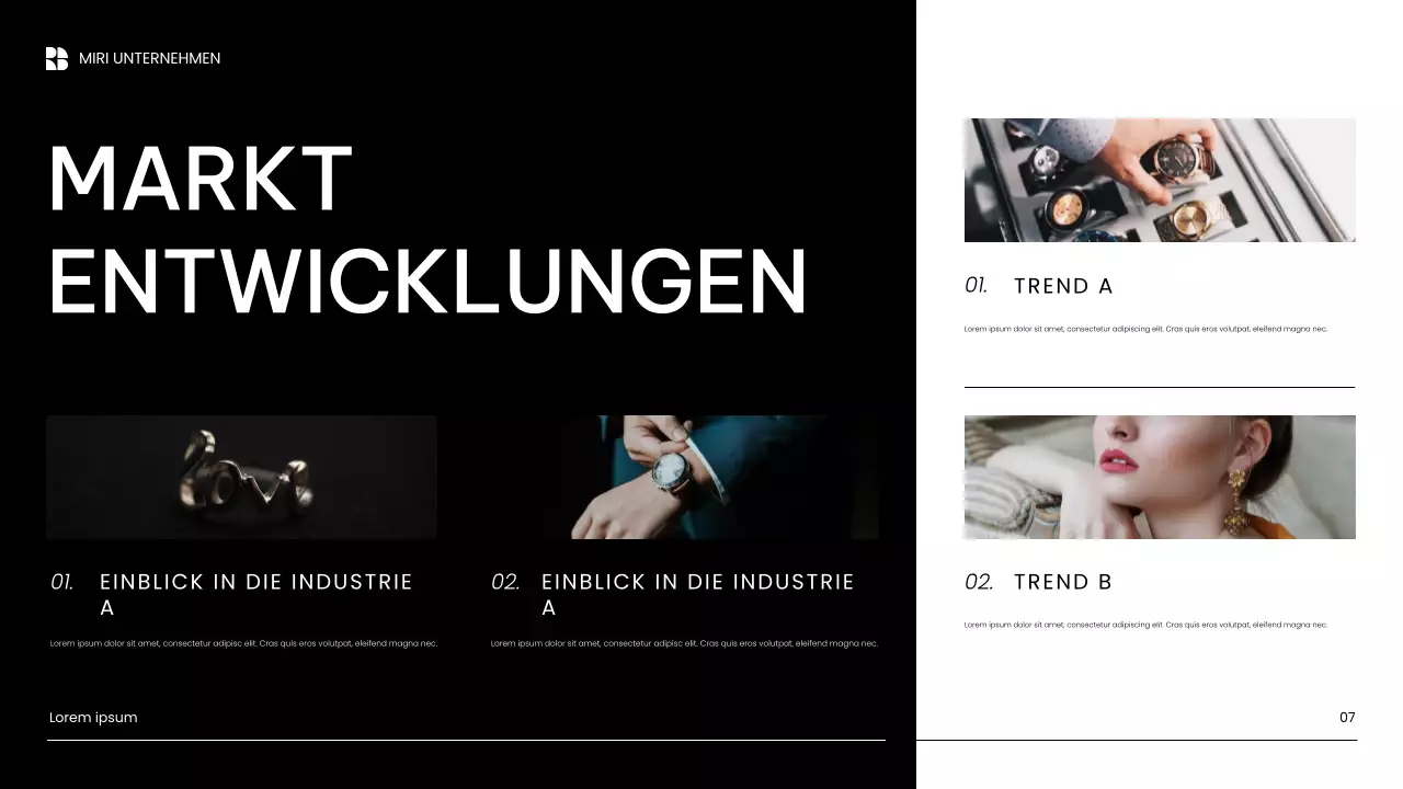 weiße moderne Content-Marketing-Präsentation