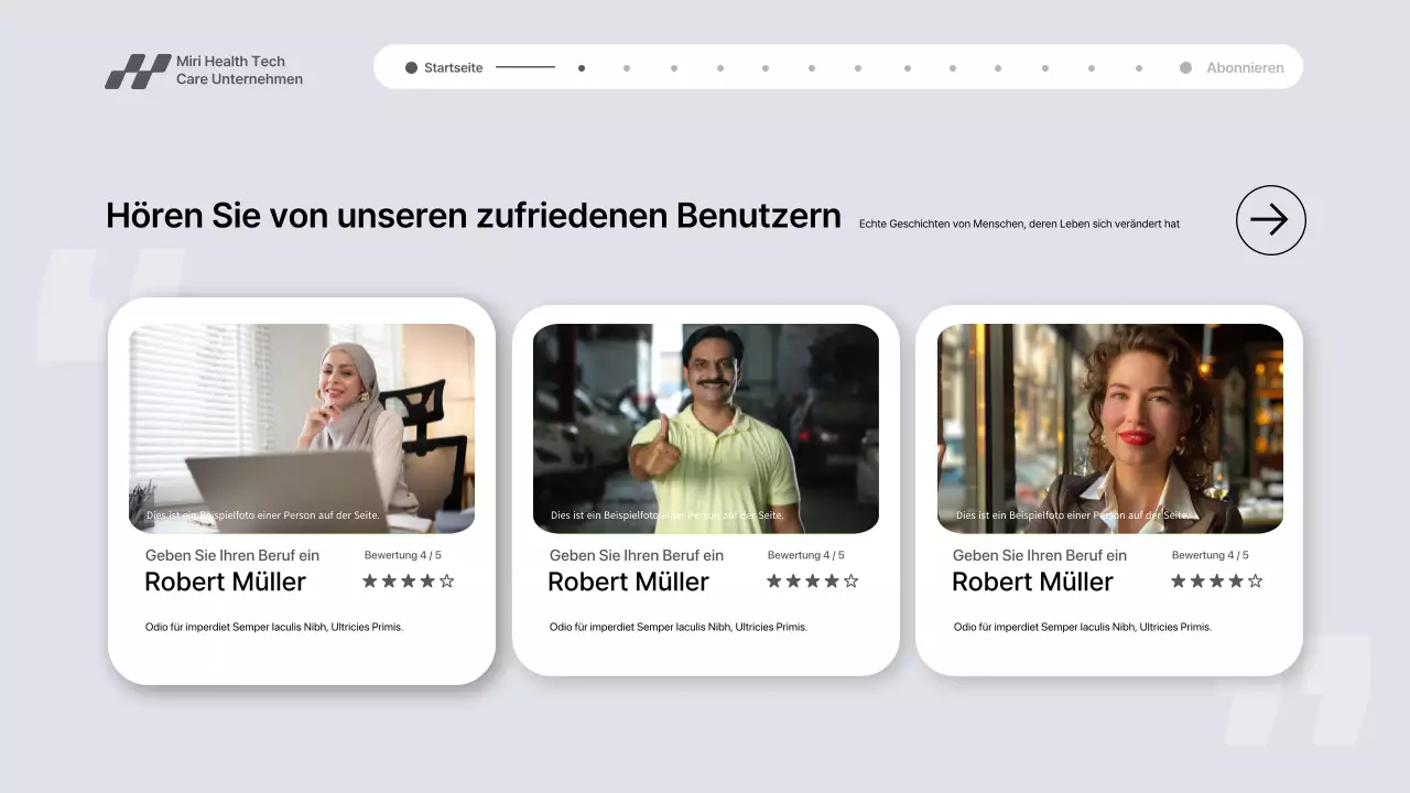 Graue moderne Gesundheitstechnologie-Werbung Präsentation