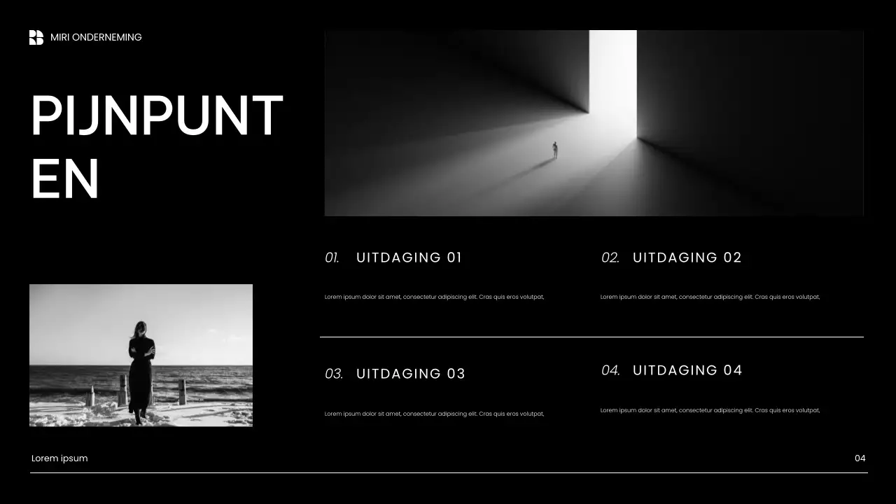 witte moderne contentmarketingpresentatie