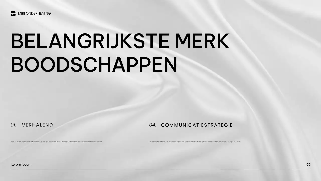 witte moderne contentmarketingpresentatie