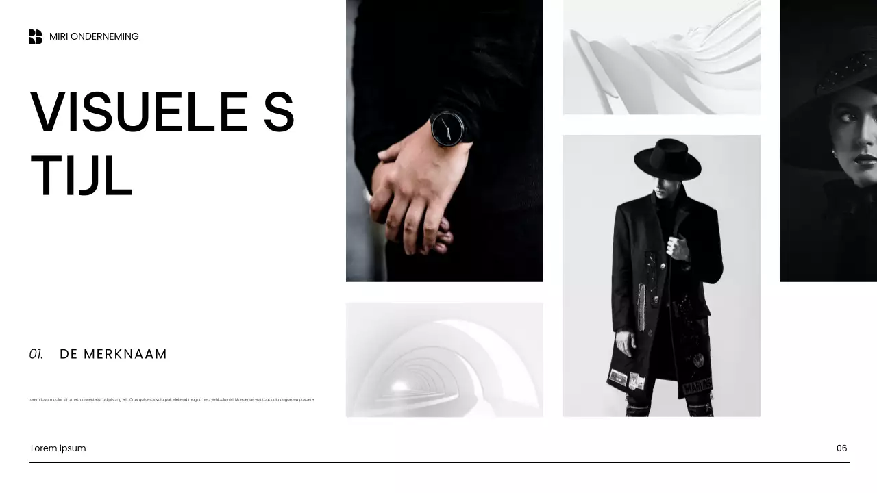 witte moderne contentmarketingpresentatie