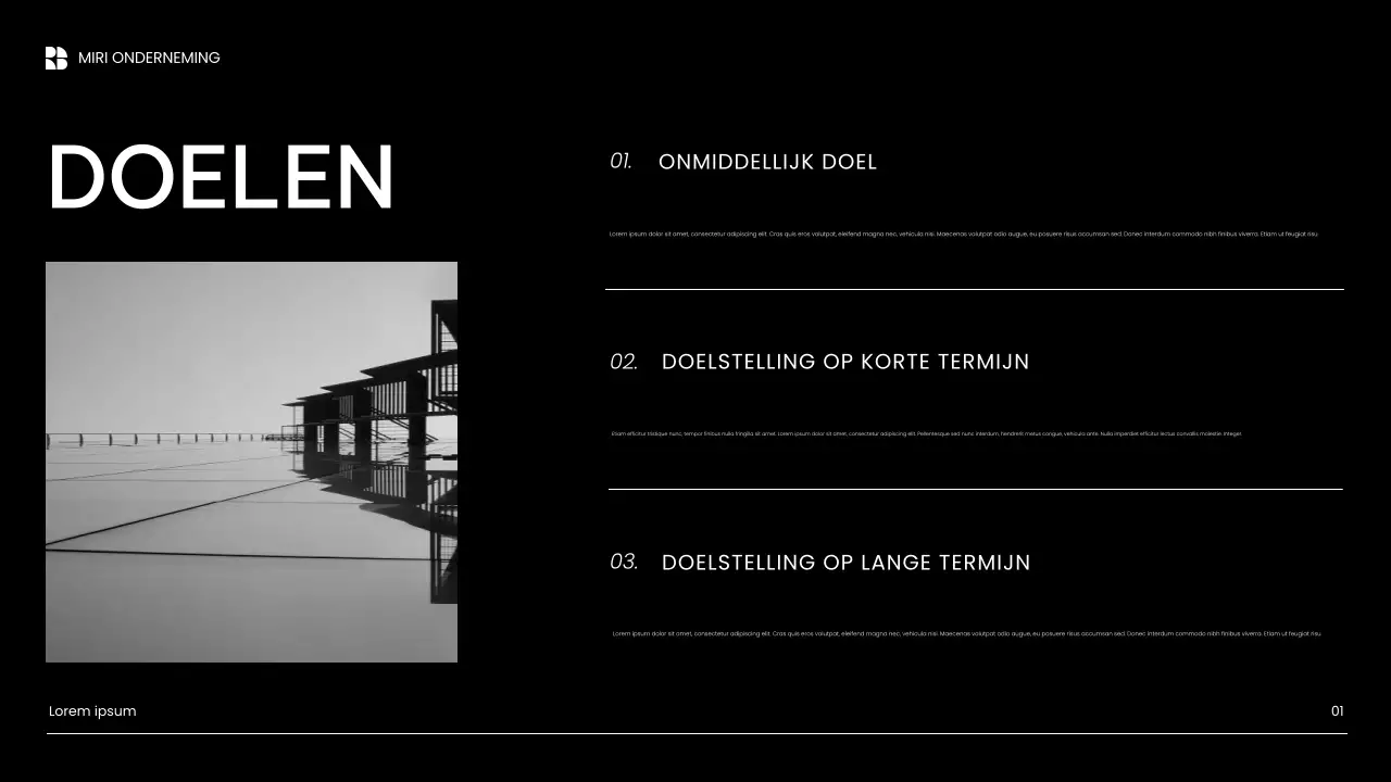 witte moderne contentmarketingpresentatie