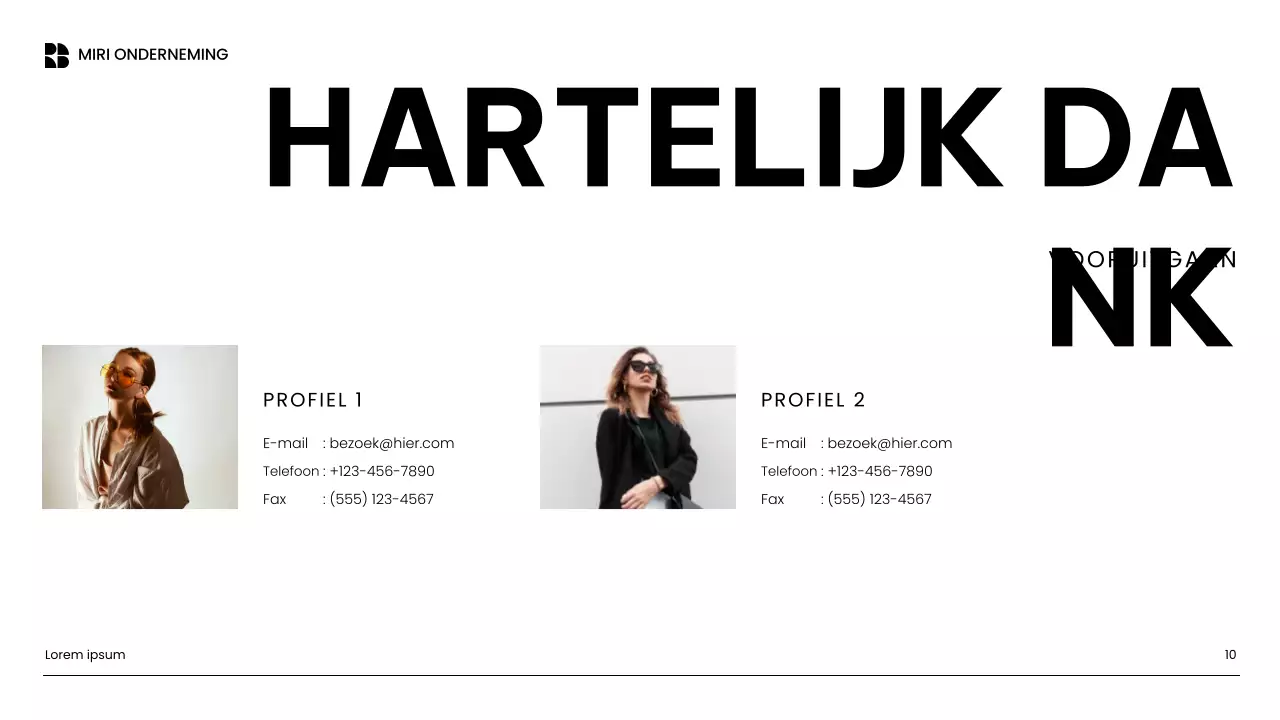 witte moderne contentmarketingpresentatie