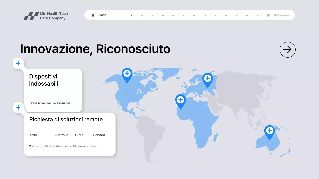 Presentazione della promozione della tecnologia sanitaria moderna grigia