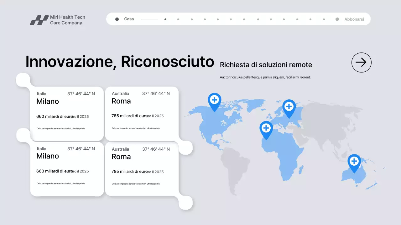 Presentazione della promozione della tecnologia sanitaria moderna grigia