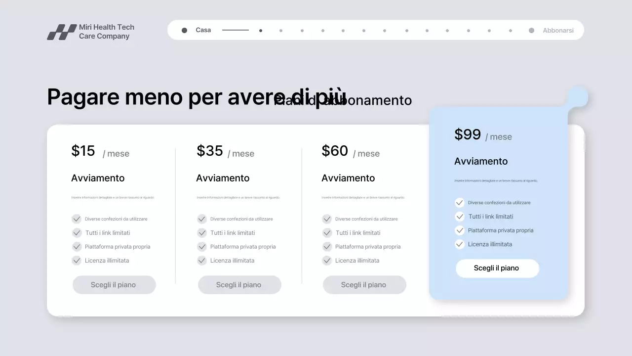 Presentazione della promozione della tecnologia sanitaria moderna grigia