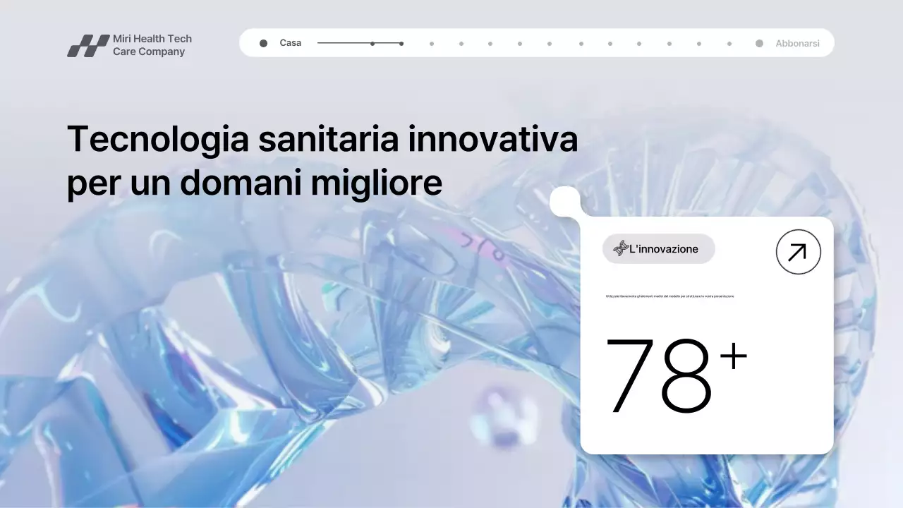 Presentazione della promozione della tecnologia sanitaria moderna grigia