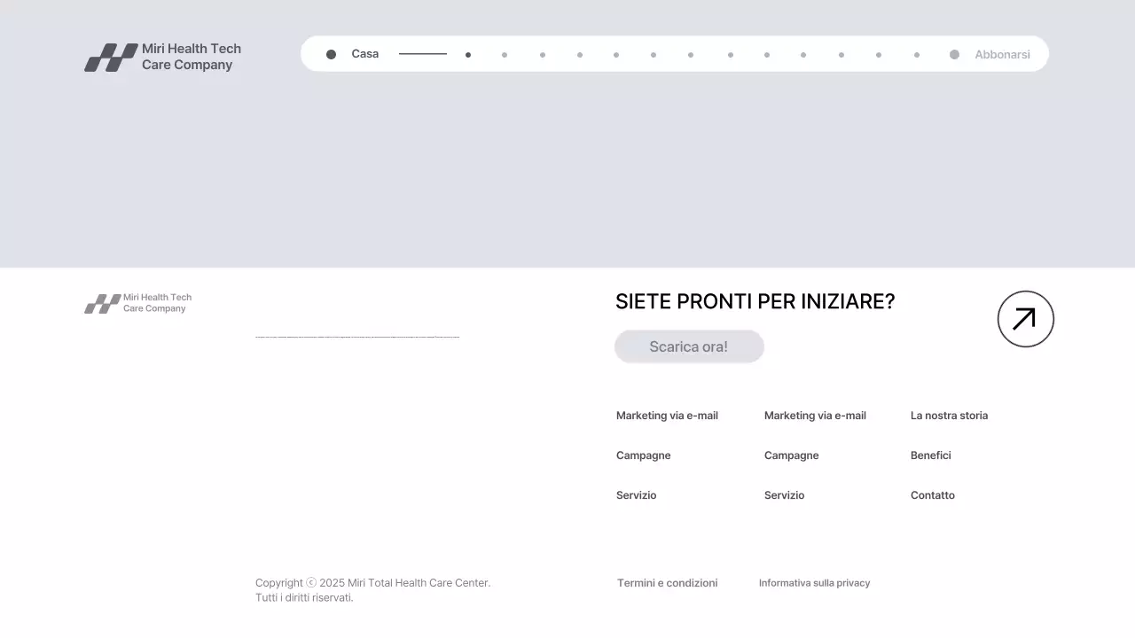 Presentazione della promozione della tecnologia sanitaria moderna grigia