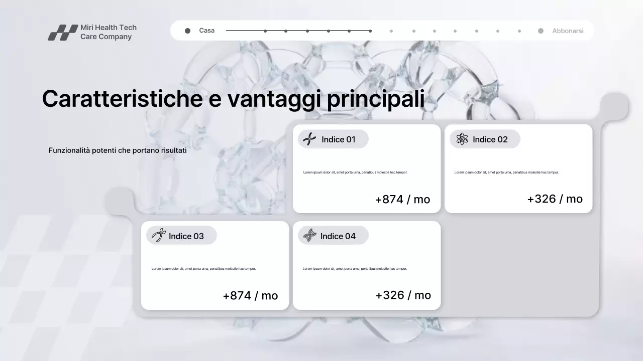 Presentazione della promozione della tecnologia sanitaria moderna grigia