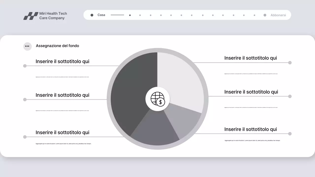 Presentazione della promozione della tecnologia sanitaria moderna grigia
