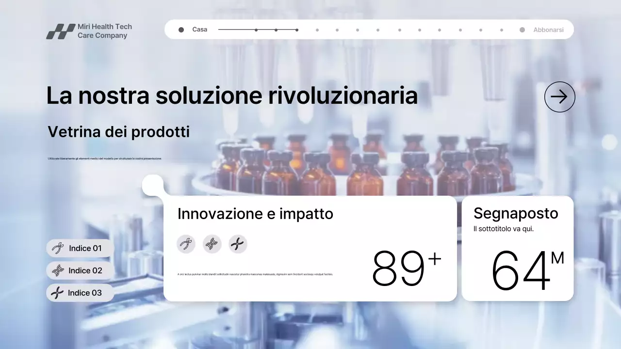 Presentazione della promozione della tecnologia sanitaria moderna grigia
