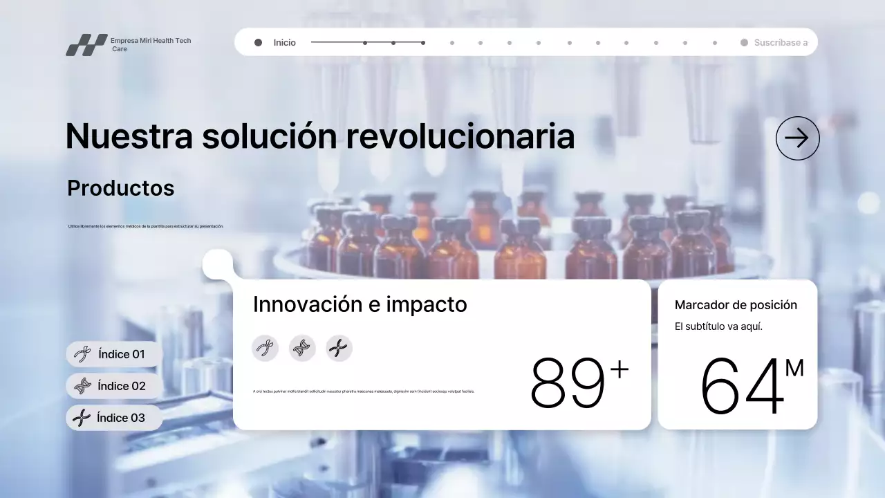 Presentación de promoción de tecnología sanitaria moderna de Grey