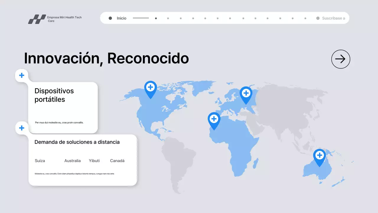 Presentación de promoción de tecnología sanitaria moderna de Grey