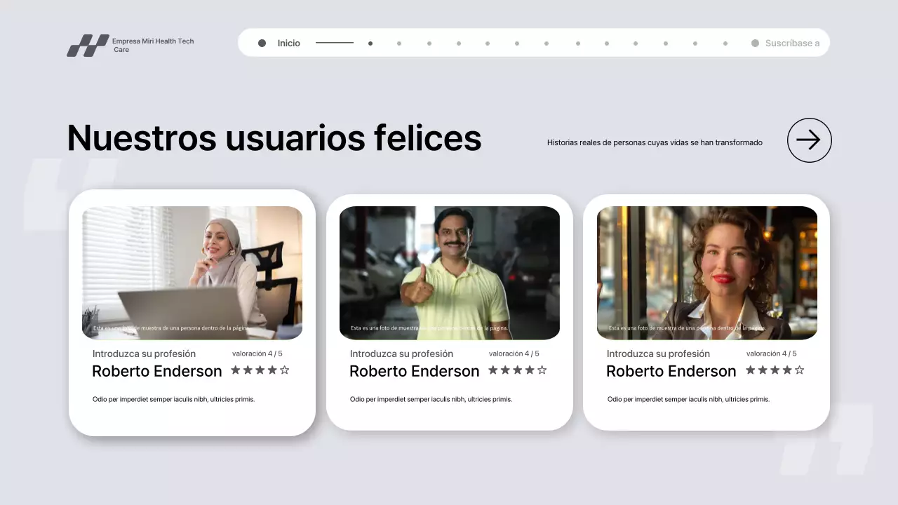 Presentación de promoción de tecnología sanitaria moderna de Grey