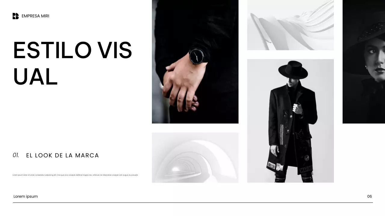 Presentación de marketing de contenidos moderna y blanca